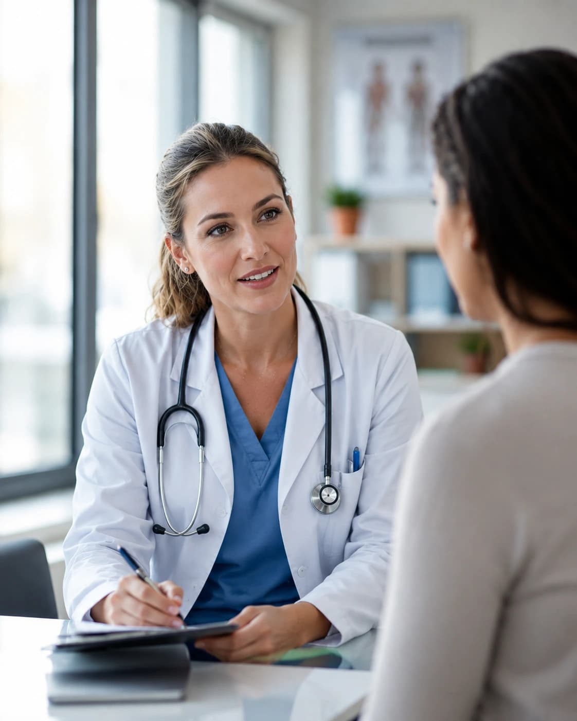 Clinician using Wizzaid to support patient care